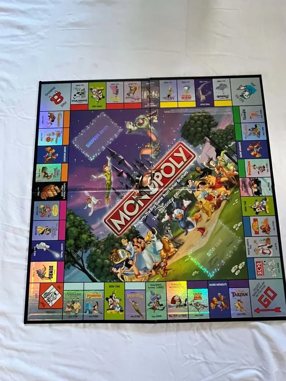 Monopoly The Disney Edition Board Game 2001 Incomplete Parts Pieces Hasbro